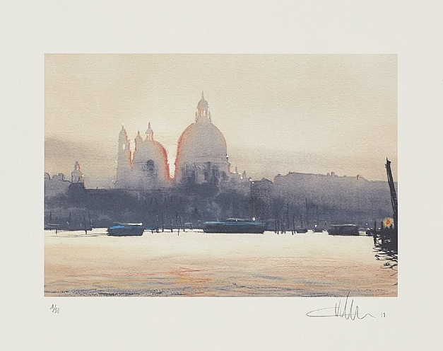 Santa Maria della Salute Lithography charles villeneuve clementine de forton gallery